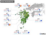 実況天気(2021年05月07日)