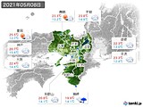 2021年05月08日の近畿地方の実況天気