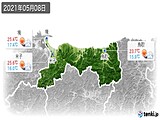 2021年05月08日の鳥取県の実況天気