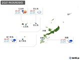 2021年05月09日の沖縄地方の実況天気