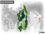 2021年05月09日の滋賀県の実況天気