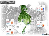 2021年05月09日の兵庫県の実況天気