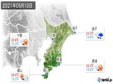 2021年05月10日の千葉県の実況天気