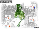 2021年05月10日の兵庫県の実況天気
