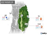 2021年05月10日の岩手県の実況天気