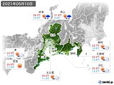 実況天気(2021年05月10日)