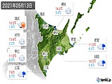 2021年05月13日の道東の実況天気