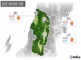 2021年05月13日の山形県の実況天気