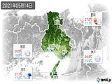 2021年05月14日の兵庫県の実況天気