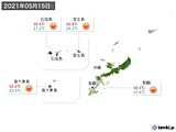 2021年05月15日の沖縄地方の実況天気