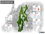 実況天気(2021年05月15日)