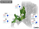 2021年05月16日の道央の実況天気