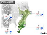 2021年05月18日の千葉県の実況天気