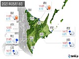 2021年05月18日の道東の実況天気