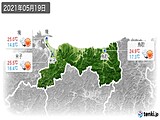 2021年05月19日の鳥取県の実況天気