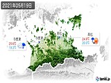2021年05月19日の香川県の実況天気
