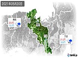 2021年05月20日の京都府の実況天気