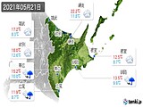 2021年05月21日の道東の実況天気