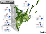 2021年05月22日の道東の実況天気