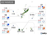 2021年05月23日の沖縄県の実況天気