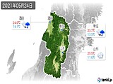 2021年05月24日の山形県の実況天気