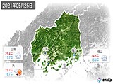 2021年05月25日の広島県の実況天気