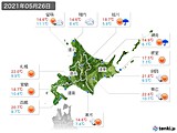 2021年05月26日の北海道地方の実況天気