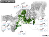 2021年05月26日の東海地方の実況天気