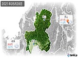 2021年05月28日の岐阜県の実況天気