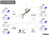 2021年05月28日の沖縄県の実況天気