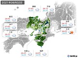 2021年06月02日の近畿地方の実況天気