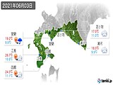 実況天気(2021年06月03日)