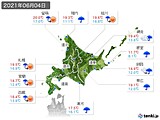 2021年06月04日の北海道地方の実況天気