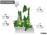 2021年06月04日の青森県の実況天気