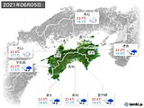 2021年06月05日の四国地方の実況天気