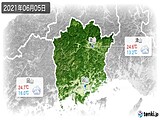 2021年06月05日の岡山県の実況天気
