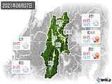 実況天気(2021年06月07日)