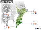 2021年06月08日の千葉県の実況天気
