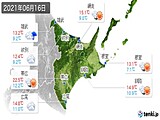 2021年06月16日の道東の実況天気