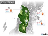 2021年06月16日の山形県の実況天気