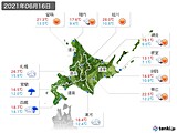 実況天気(2021年06月16日)