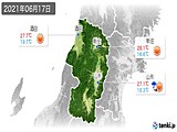 2021年06月17日の山形県の実況天気