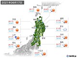 実況天気(2021年06月17日)