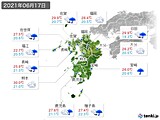 実況天気(2021年06月17日)