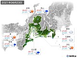 実況天気(2021年06月23日)