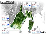 実況天気(2021年06月25日)