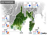 実況天気(2021年06月29日)