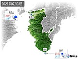 2021年07月03日の和歌山県の実況天気