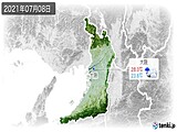 2021年07月08日の大阪府の実況天気