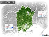 2021年07月17日の岡山県の実況天気